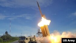 Hệ thống lá chắn phi đạn THAAD. 