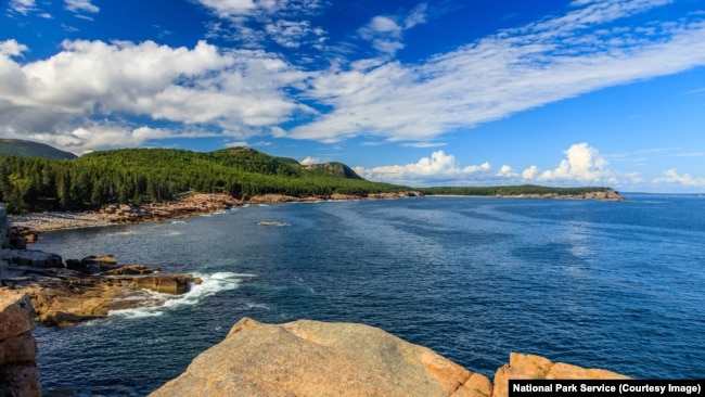 A view of the ocean from Acadia National Park