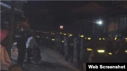 Cảnh sát cơ động trong cuộc trấn áp Đồng Tâm ngày 9 tháng Giêng, 2020. Hình minh họa. Photo Dong Tam TV.