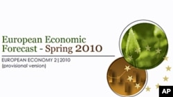 Cover of European Commission's new economic forecast