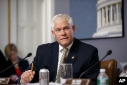 FILE - House Rules Committee Chairman Pete Sessions, R-Texas, pictured at the Capitol in Washington, Jan. 7, 2015, says "there's no specific direction right now" about the path forward on a must-pass federal spending bill.