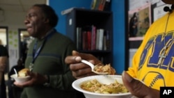 This photo shows a bowl of cassoulet, a type of French stew, from the Sanford Restaurant at the Guest House, a homeless shelter in Milwaukee, Dec. 8, 2015.