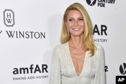 Gwyneth Paltrow arrives at the amfAR Inspiration Gala at Milk Studios on Oct. 29, 2015, in Los Angeles.