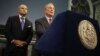 New York City Mayor Michael Bloomberg, right, speaks while Police Commissioner Ray Kelly looks on during a news conference in New York, Aug. 12, 2013. 