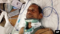 Ông Sureshbhai Patel được chữa trị tại Bệnh viện Huntsville ở Huntsville, Alabama, 7/2/15
