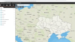 Скріншот: інтерактивна карта Чорнобиля