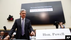 El director de la Reserva Federal, Jerome Powell, en una audiencia en la Casa Blanca, el 18 de julio del 2018. 