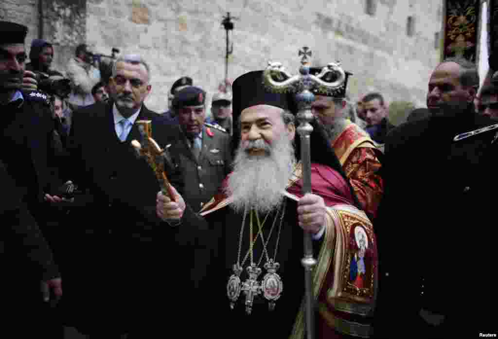 Патриарх Иерусалимский Феофил возглавил праздничное богослужение в Вифлееме