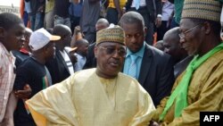 L'ancien Premier ministre et l'un des leaders de l'opposition nigérienne, Seïni Oumarou, participe à un rassemblement à Niamey en vue des présidentielles 2016 le 1 novembre 2015.