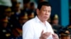 Duterte: China Should Temper Its Behavior in Disputed Waters