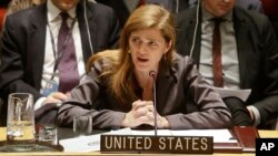 U.S. Ambassador to the United Nations Samantha Power says the Security Council is moving forward with targeted sanctions against "political spoilers" who are blocking peace in South Sudan.
