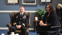 Senator Duckworth Meets with U.S. Army Secretary Ryan McCarthy and General Apirat Kongsompong, Commander in Chief of the Royal Thai Army during his official visit in Washington, DC. Feb 25, 2020. (Courtesy Senator Tammy Dukworth)