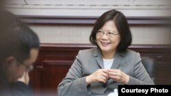 FILE - Taiwan President Tsai Ing-wen