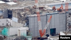 Tòa nhà nơi có lò phản ứng số 3 tại nhà máy điện hạt nhân Fukushima, ngày 18/7/2013.