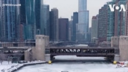 تصاویری از مرکز شهر شیکاگو بعد از موج سرمای شدید