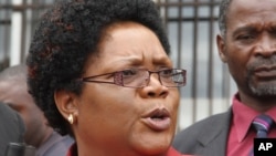 FILE - Vice President Joice Mujuru. says she has been fired by President Robert Mugabe.