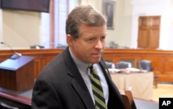 FILE - Rep. Charles Dent, R-Pa., pictured at a Capitol Hill hearing in November 2010, says he remains concerned about Donald Trump's "incendiary" comments and his "lack of policy specificity."