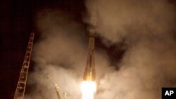 Tên lửa Soyuz TMA-14M được phóng đi từ sân bay vũ trụ Baikonur Cosmodrome ở Kazakhstan.