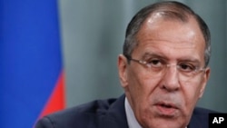 Russian Foreign Minister Sergei Lavrov