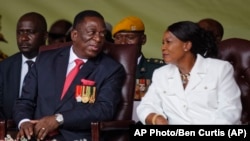 VaEmmerson Mnangagwa nemudzimai wavo Amai Auxilia Mnangagwa
