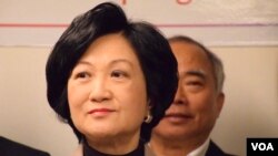 新民黨主席兼行政會議成員葉劉淑儀不贊成港府暫緩修訂《逃犯條例》。(美國之音湯惠云)