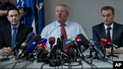 Vojislav Šešelj govori na konferenciji za novinare, Beograd, mart 2016.
