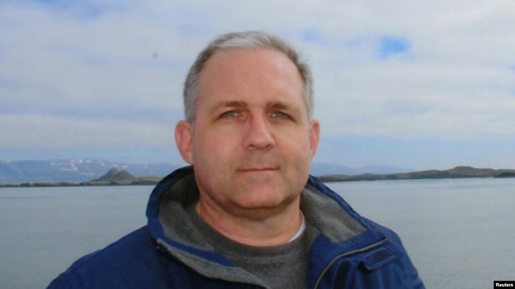Paul Whelan, a U.S. citizen detained in Russia for suspected spying, appears in a photo provided by the Whelan family on Jan. 1, 2019. 