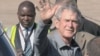 Bush Arrives in Zambia 