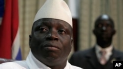 FILE - Gambian President Yahya Jammeh.