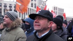 12月24日莫斯科大遊行示威者