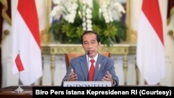 အင်ဒိုနီးရှားသမ္မတ Joko Widodo. (ဧပြီ ၂၂၊ ၂၀၂၁)