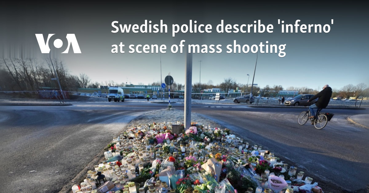 Swedish police describe 'inferno' at scene of mass shooting