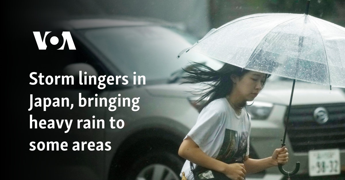 Storm lingers in Japan, bringing heavy rain to some areas