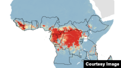 Delovi Afrike pogodjeni epidemijom Ebole