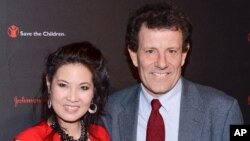 FILE - Journalists Sheryl WuDunn and Nicholas Kristof, authors of "A Path Appears."