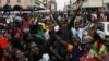 Protesters calling for Zimbabwean President Robert Mugabe to step down take to the streets in Harare, Zimbabwe, Nov. 18, 2017. 