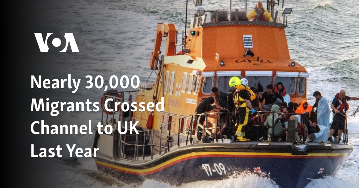 Nearly 30,000 Migrants Crossed Channel to UK Last Year