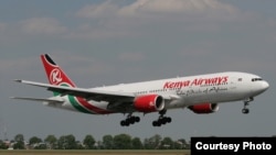 Un avion de Kenya Airways