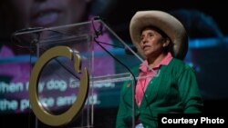 Maxima Acuna, a Peruvian farmer, mother of four and grandmother, won the Goldman Environmental Prize for South and Central America. (Courtesy photo: Goldman Environmental Prize)