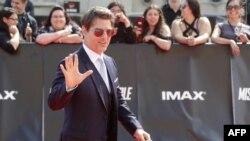 Aktor Tom Cruise saat menghadiri pemutaran perdana salah satu filmnya (foto: dok), 