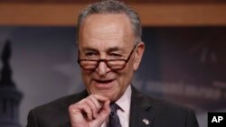 El líder de la minoría en el Senado, Chuck Schumer, demócrata por Nueva York, rechazó el llamado hecho por el abogado de Trump, John Dowd.