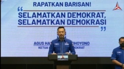 Ketua Umum Partai Demokrat, Agus Harimurti Yudhoyono, menegaskan bahwa KLB versi Deli Serdang adalah ilegal. (Tangkapan layar)