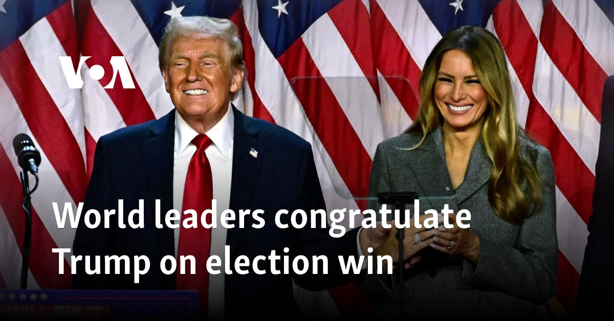 World leaders congratulate Trump on election win