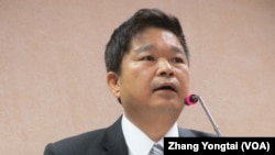 台湾在野党民进党立委 蔡煌琅(美国之音张永泰拍摄)