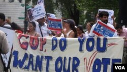 Protest pristalica imigracione reforme