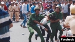 Hình ảnh ghi lại được trong cuộc tuần hành vì môi trường ở Sài Gòn hôm 8/5.