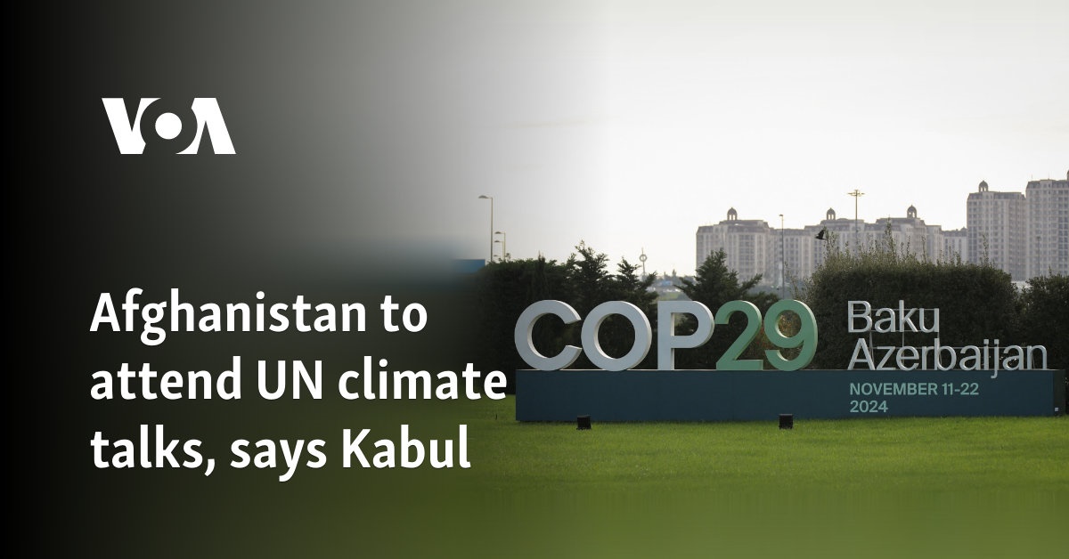 Afghanistan to attend UN climate talks, says Kabul