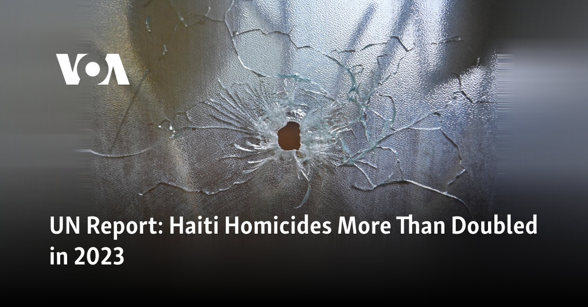 UN Report Haiti Homicides More Than Doubled in 2023