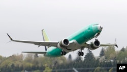 Một chiếc Boeing 737 MAX 8 bay thử ở Seattle, 10/4/2019