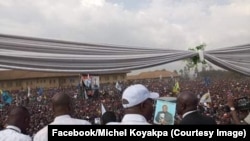 Martin Fayulu liboso ya bituluku ya bato na Butembo, Beni, Nord-Kivu, 15 février 2019. (Facebook/ Michel Koyakpa)